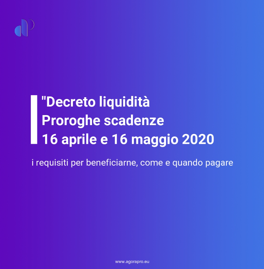 proroga scadenze aprile e maggio 2020 per partite iva