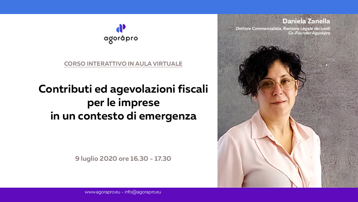 Contributi ed agevolazioni fiscali per le imprese in un contesto di emergenza