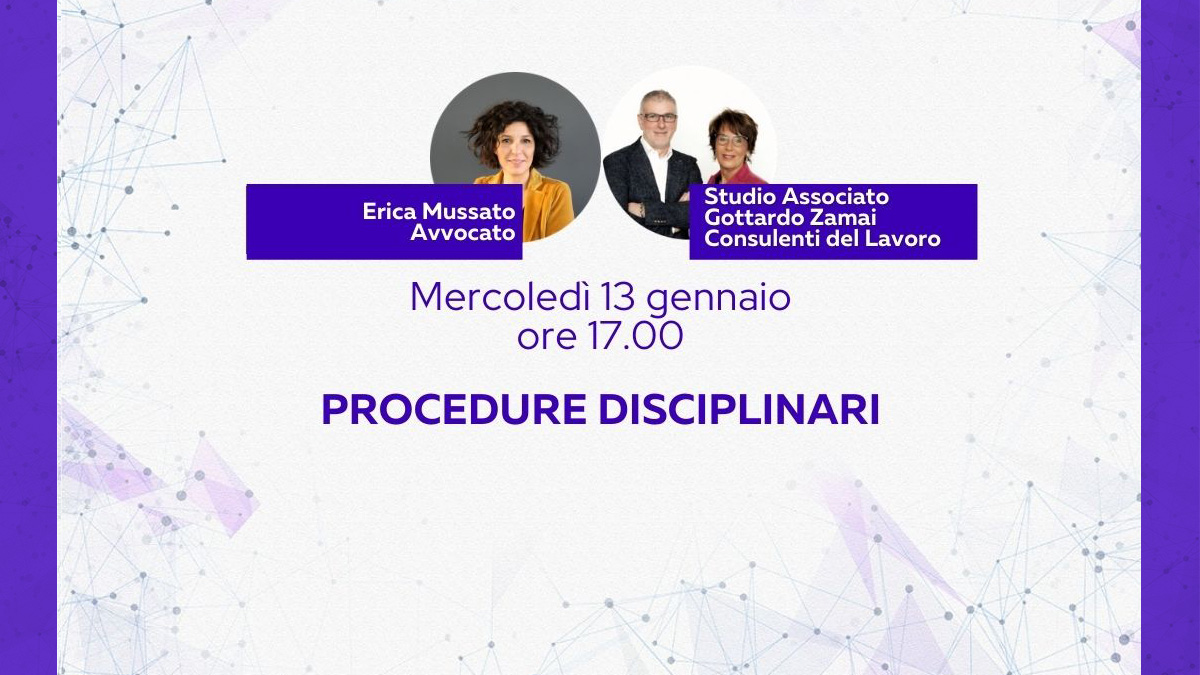 Il rapporto di lavoro 2/4 - Procedure disciplinari