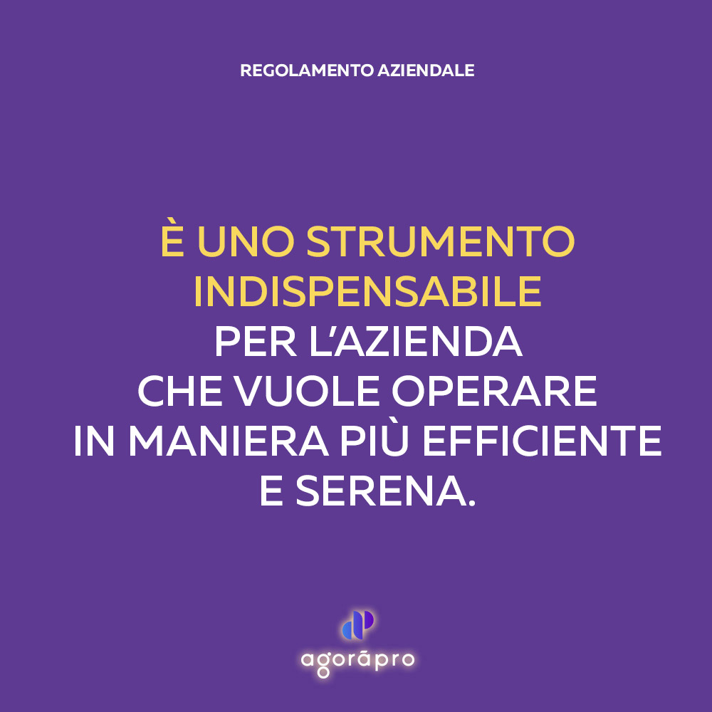 Regolamento aziendale: servizio integrato e multidisciplinare del network di professionisti Agoràpro.