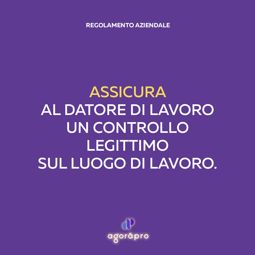 Regolamento aziendale: servizio integrato e multidisciplinare Agoràpro.