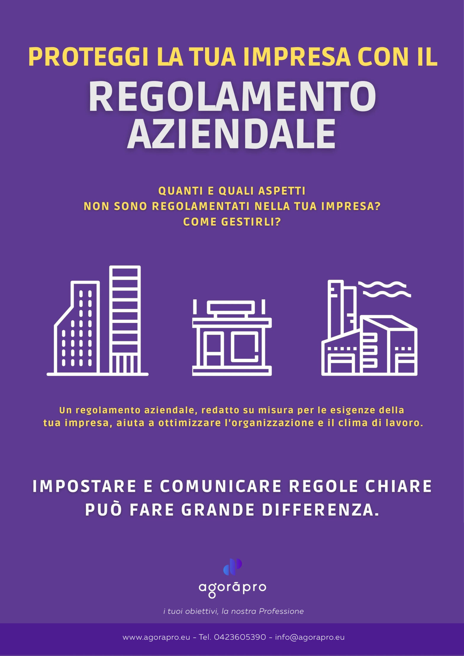 Agoràpro - Regolamento aziendale - Servizio integrato e multidisciplinare